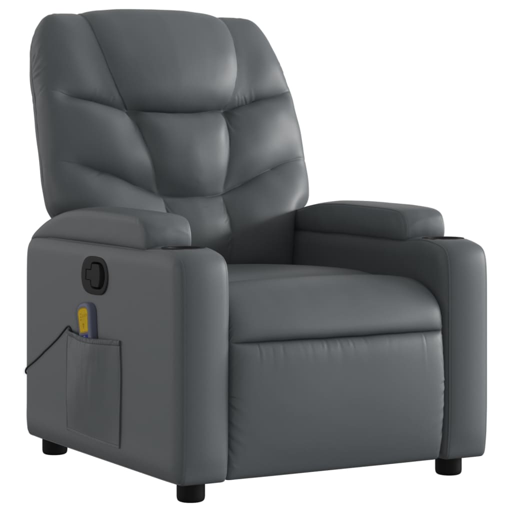 8721012185425_g_en_hd_1 vidaXL Massage Recliner Chair Grey Faux Leather - Image 3