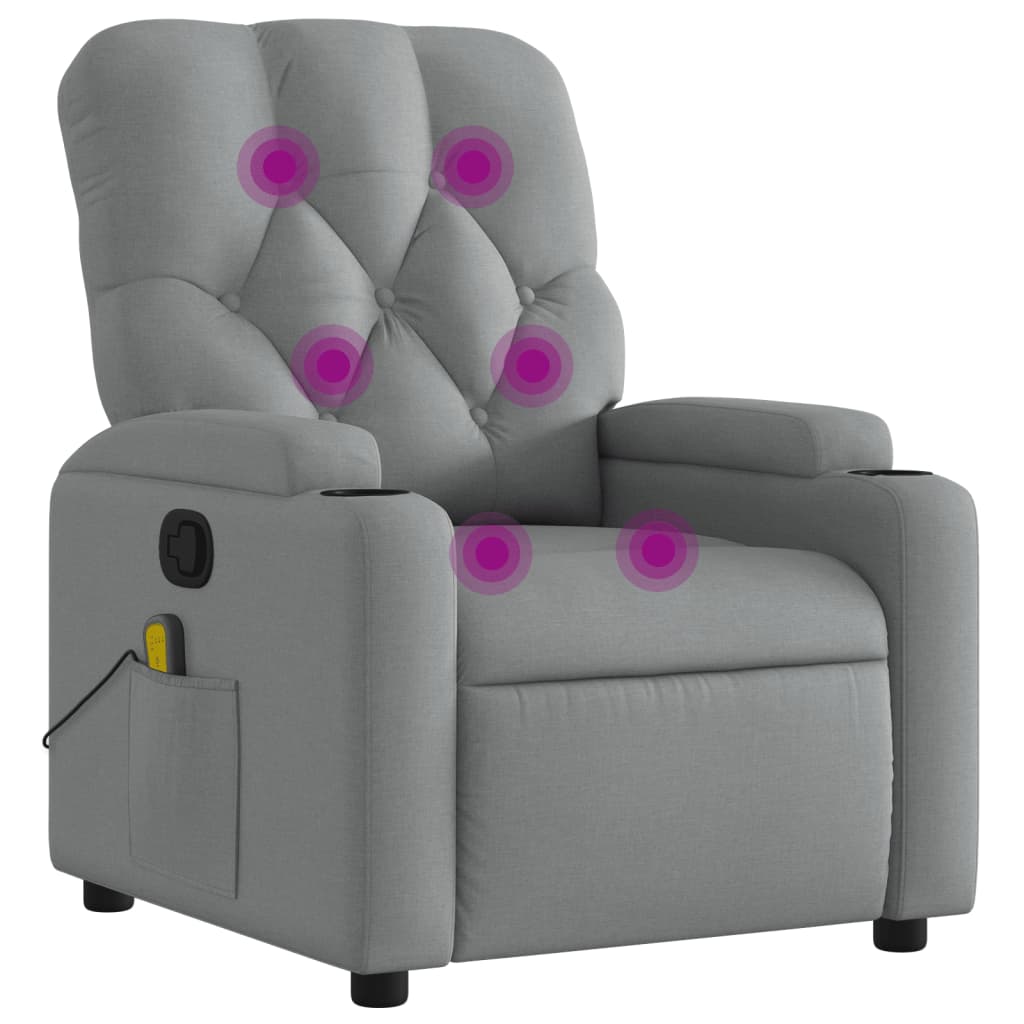 8721012185524_a_en_hd_1 vidaXL Massage Recliner Chair Light Grey Fabric - Image 2