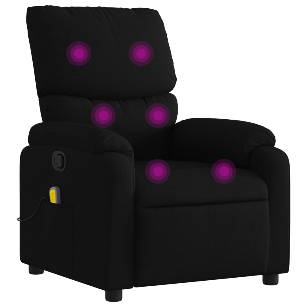 8721012185869_a_en_hd_1 vidaXL Massage Recliner Chair Black Fabric - Image 2