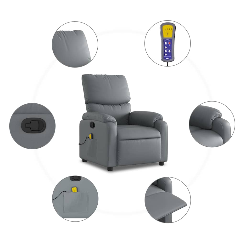 8721012186064_g_en_hd_4 vidaXL Massage Recliner Chair Grey Faux Leather - Image 6