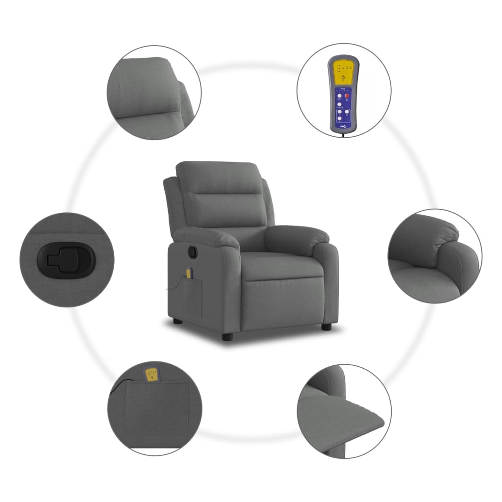 8721012186293_g_en_hd_4 vidaXL Massage Recliner Chair Dark Grey Fabric - Image 6