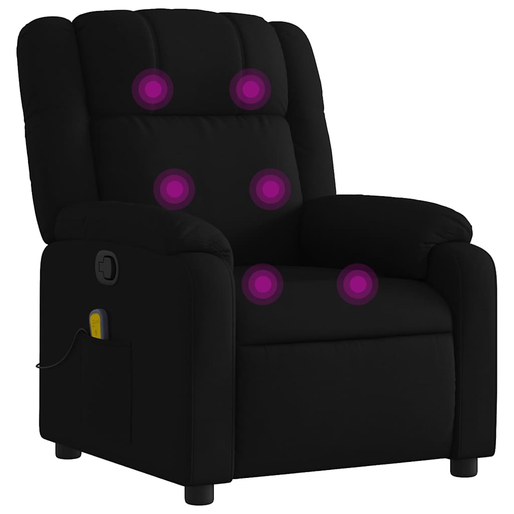 8721012186958_a_en_hd_1 vidaXL Massage Recliner Chair Black Fabric - Image 2