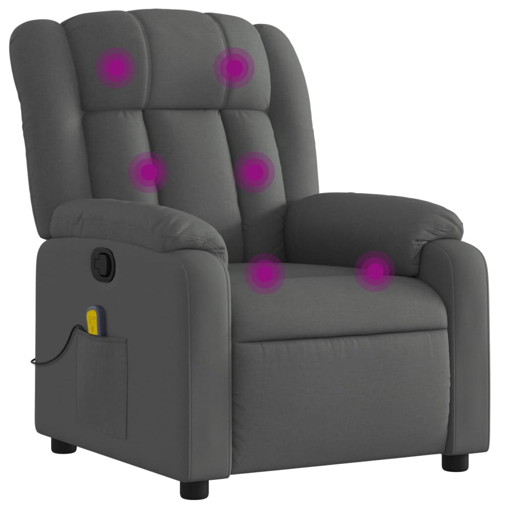 8721012187412_a_en_hd_1 vidaXL Massage Recliner Chair Dark Grey Fabric - Image 2