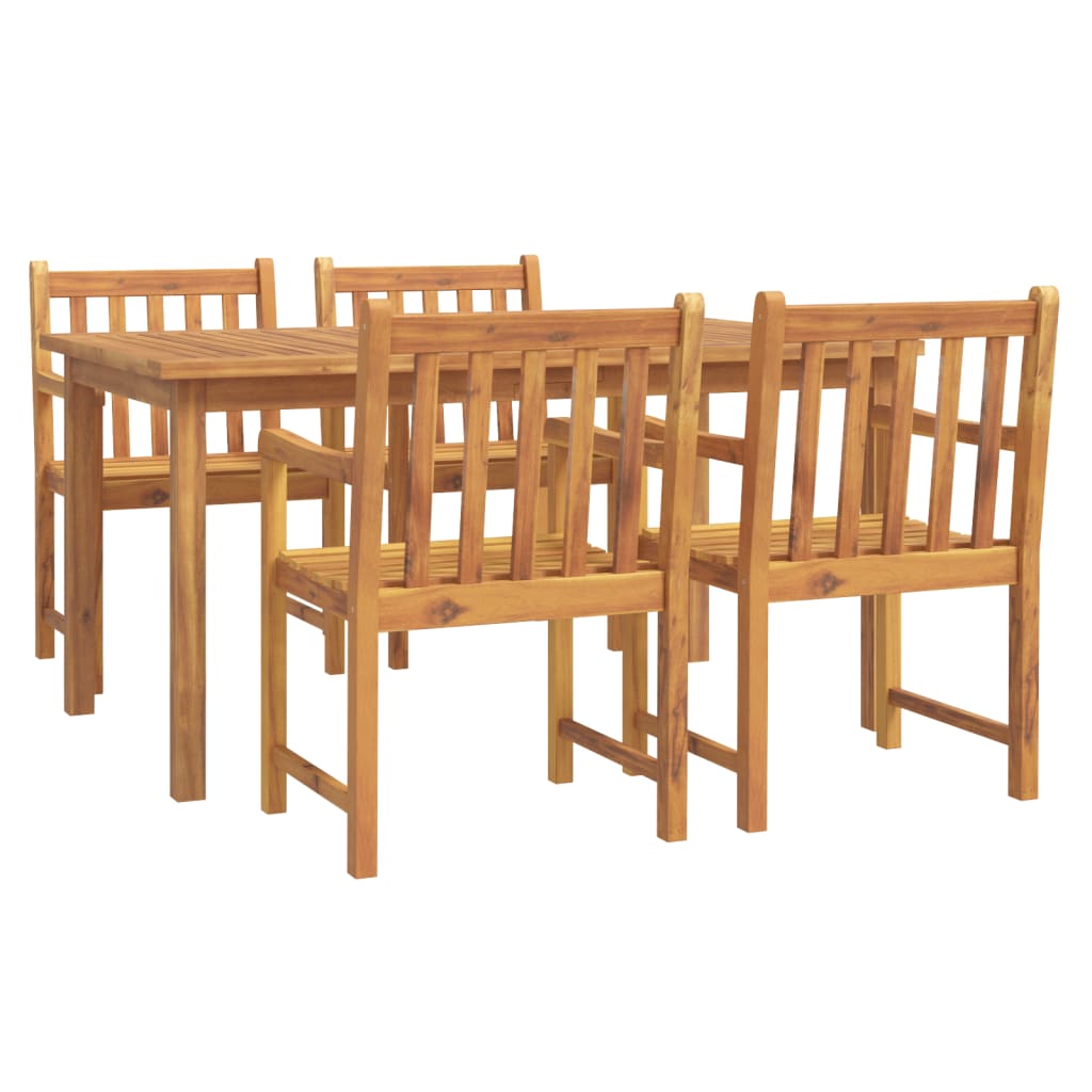 8721012187658_a_en_hd_1 vidaXL 5 Piece Garden Dining Set Solid Wood Acacia - Image 2