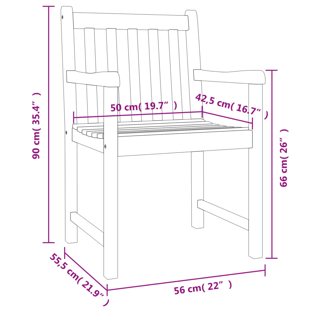 8721012187658_g_en_hd_8 vidaXL 5 Piece Garden Dining Set Solid Wood Acacia - Image 10