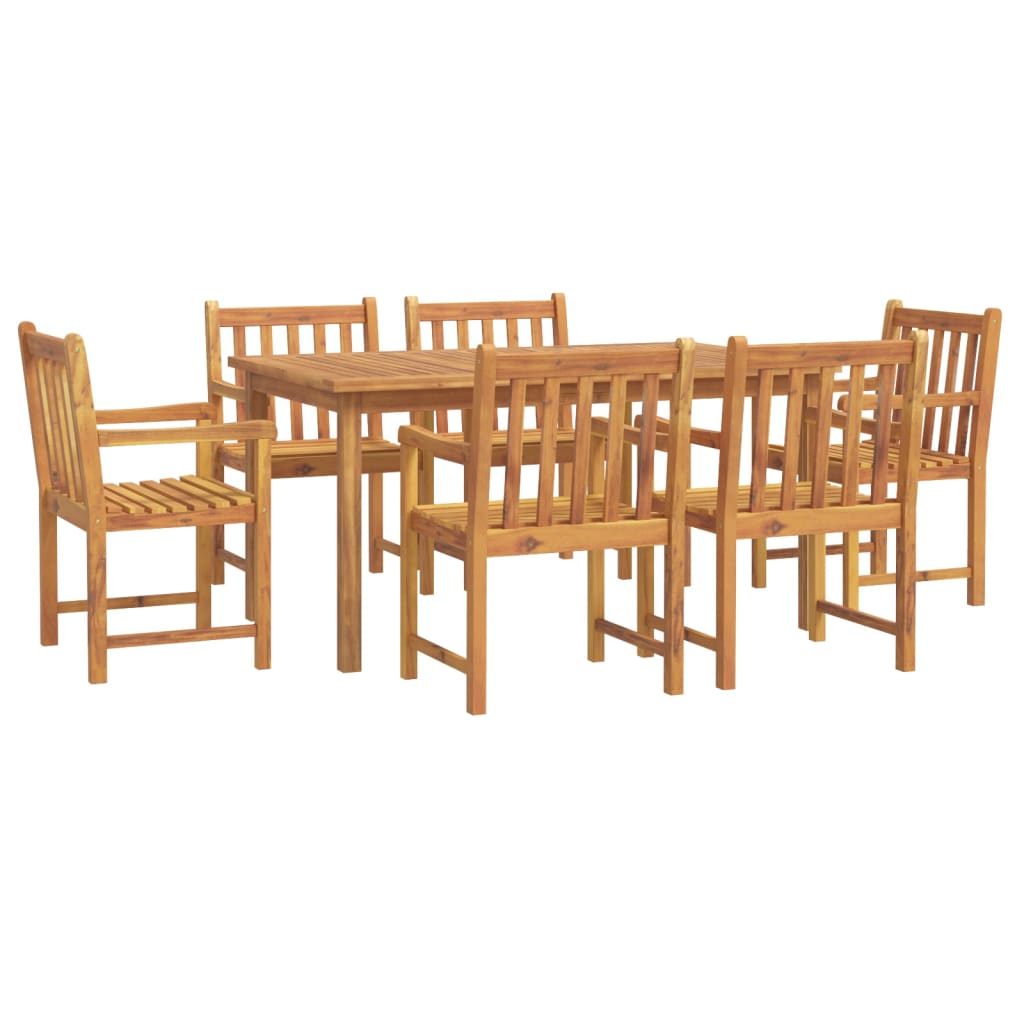 8721012187665_a_en_hd_1 vidaXL 7 Piece Garden Dining Set Solid Wood Acacia - Image 2