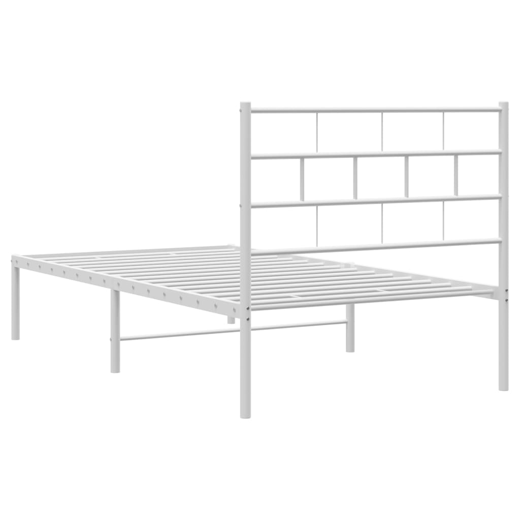 8721012189010_g_en_hd_5 vidaXL Metal Bed Frame without Mattress with Headboard White 90x190 cm - Image 7