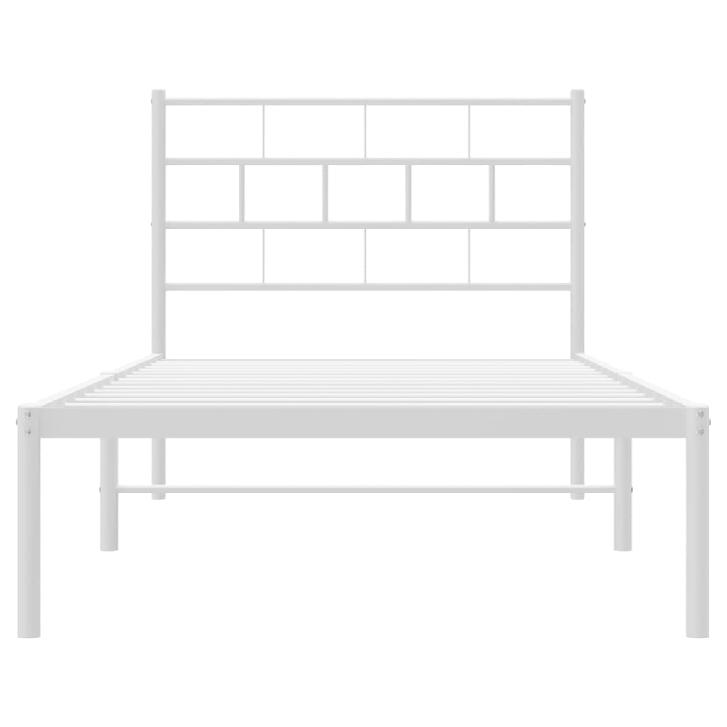 8721012189058_g_en_hd_3 vidaXL Metal Bed Frame without Mattress with Headboard White 107x203 cm King Single - Image 5