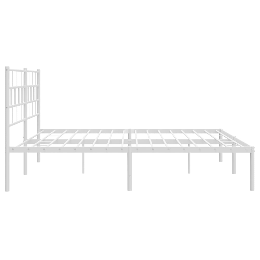 8721012189133_g_en_hd_4 vidaXL Metal Bed Frame without Mattress with Headboard White 183x203 cm King - Image 6