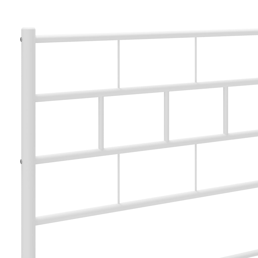 8721012189195_g_en_hd_6 vidaXL Metal Bed Frame without Mattress with Footboard White 90x190 cm - Image 8