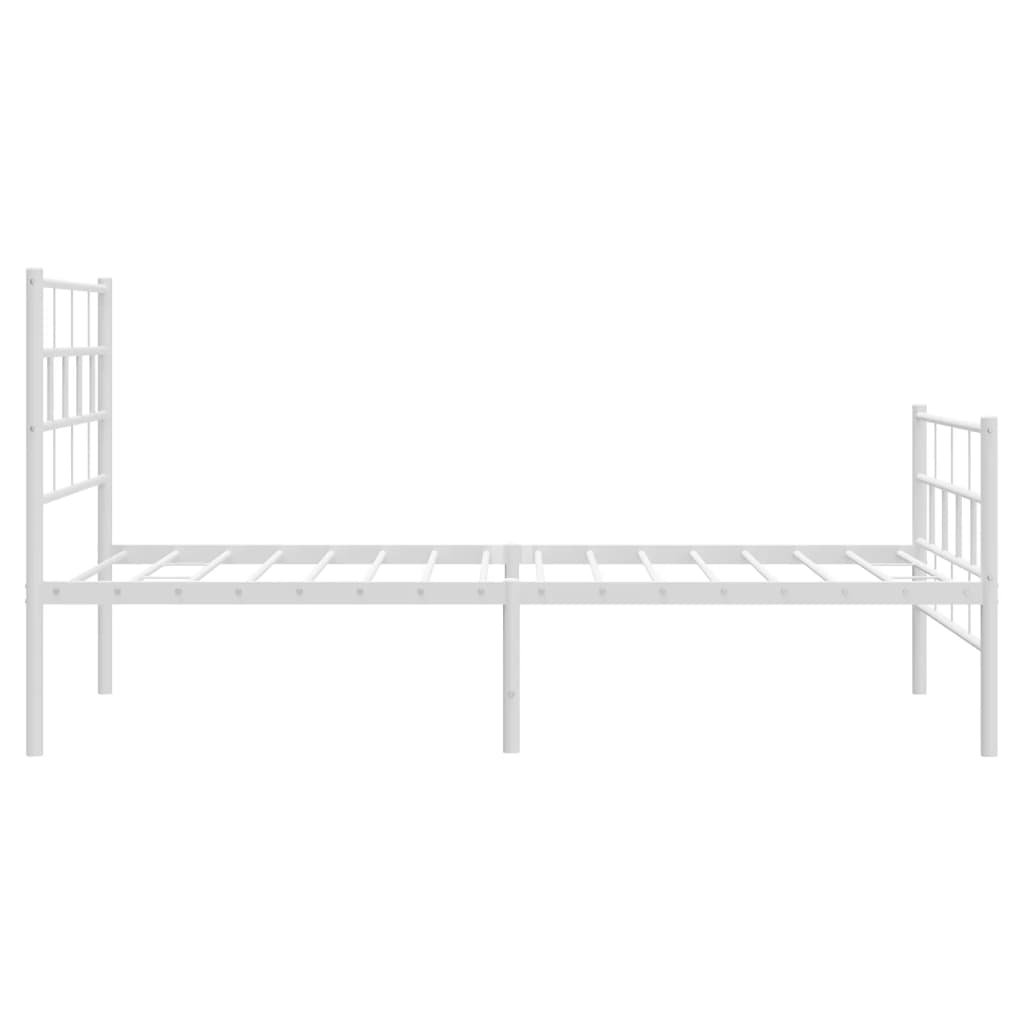 8721012189232_g_en_hd_4 vidaXL Metal Bed Frame without Mattress with Footboard White 107x203 cm King Single - Image 6