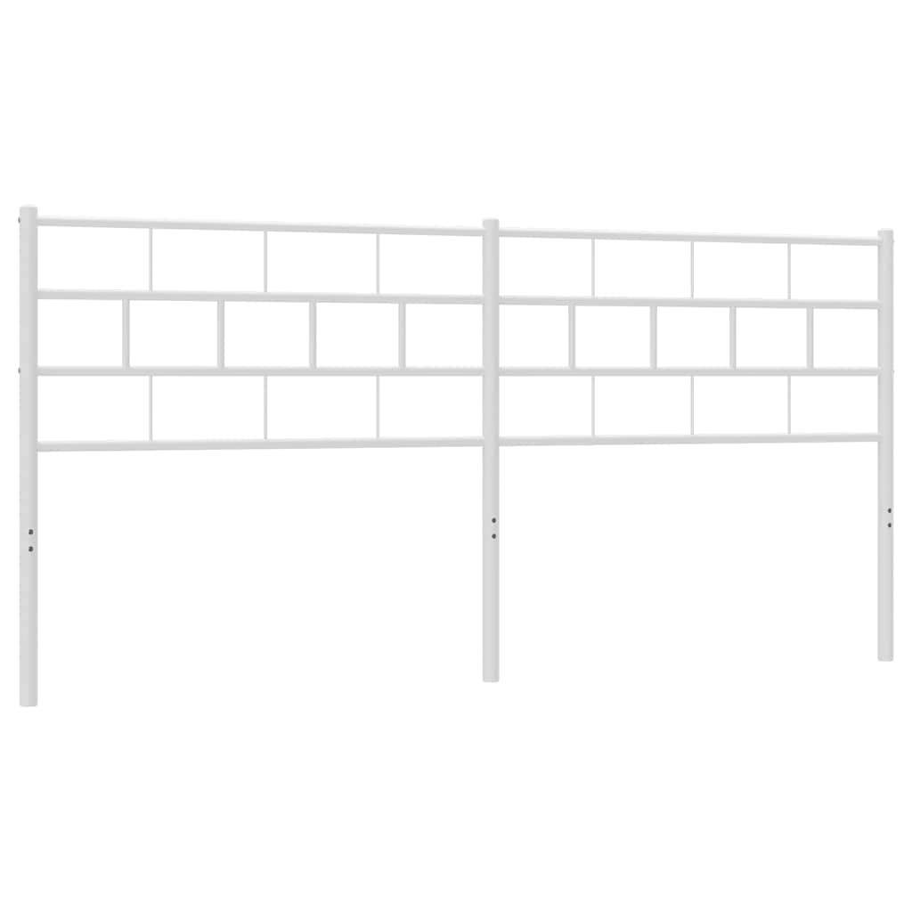 8721012189454_a_en_hd_1 vidaXL Metal Headboard White 183 cm King - Image 2
