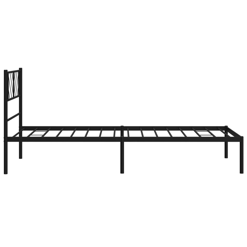 8721012189546_g_en_hd_4 vidaXL Metal Bed Frame without Mattress with Headboard Black 107x203 cm King Single - Image 6