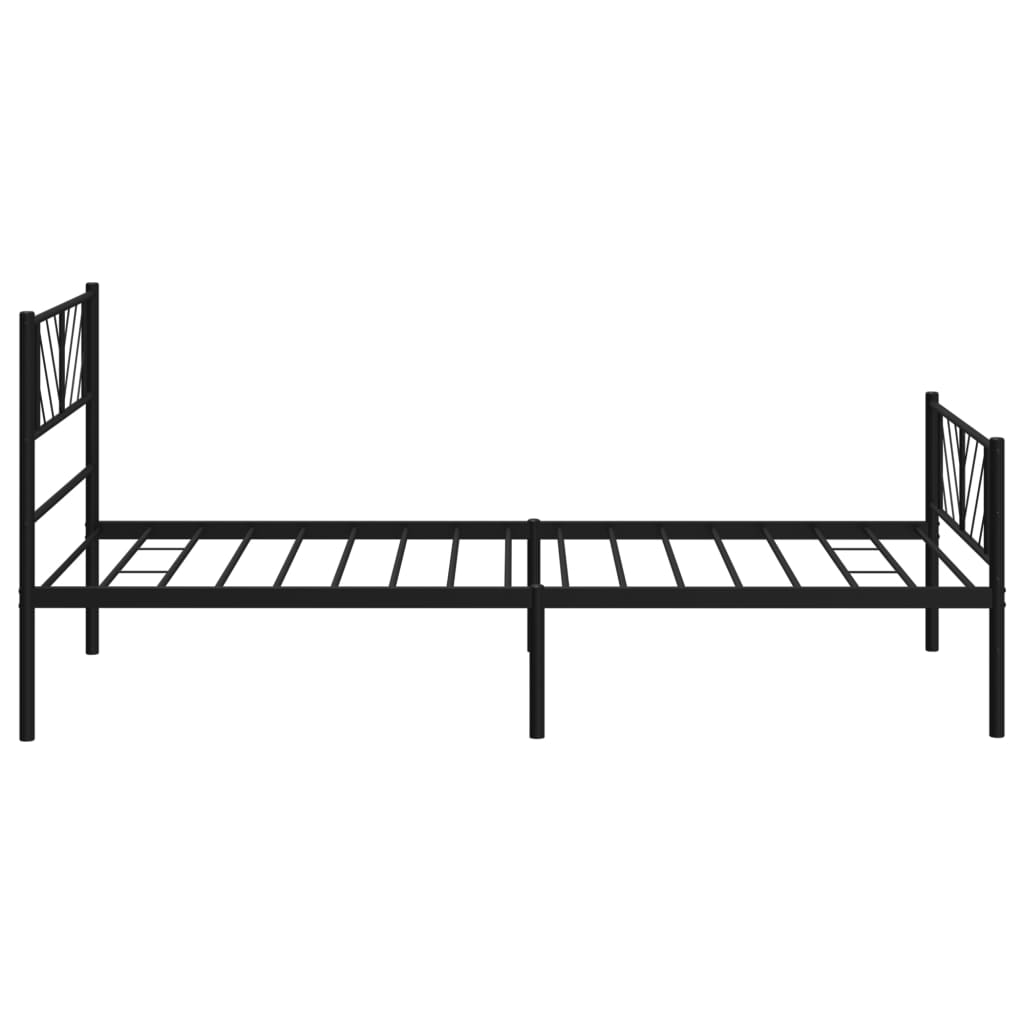 8721012189720_g_en_hd_4 vidaXL Metal Bed Frame without Mattress with Footboard Black 107x203 cm King Single - Image 6