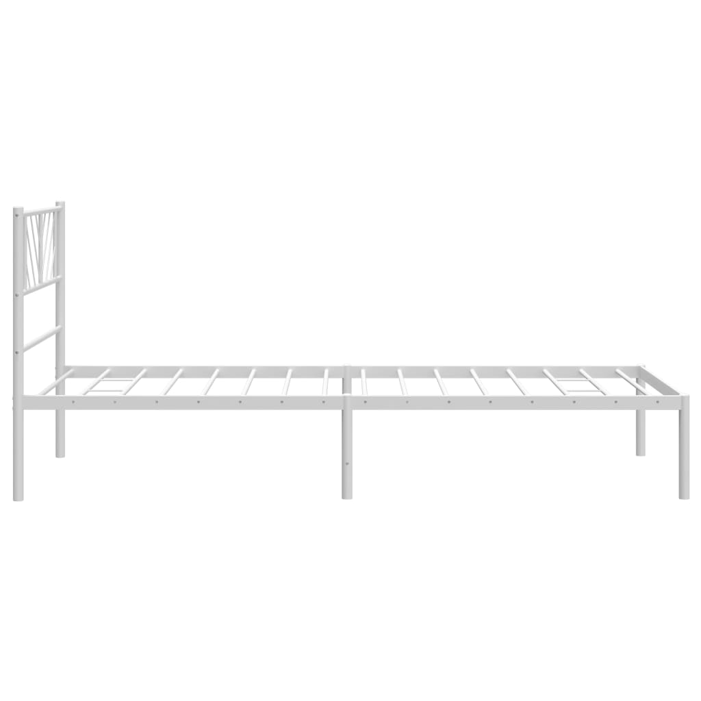 8721012190030_g_en_hd_4 vidaXL Metal Bed Frame without Mattress with Headboard White 107x203 cm King Single - Image 6