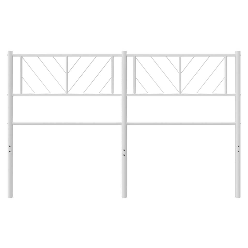 8721012190399_g_en_hd_2 vidaXL Metal Headboard White 137 cm Double - Image 4