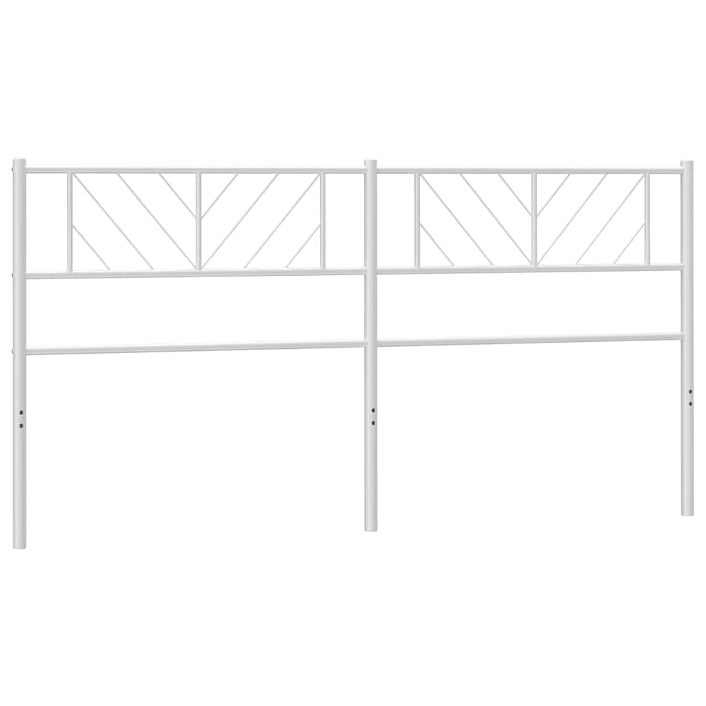 8721012190436_a_en_hd_1 vidaXL Metal Headboard White 183 cm King - Image 2