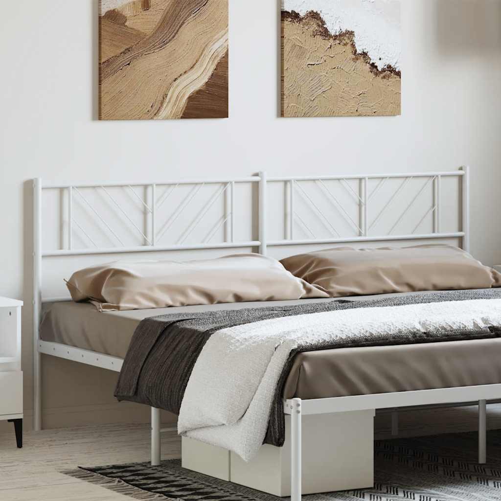 8721012190436_g_en_hd_1 vidaXL Metal Headboard White 183 cm King - Image 3