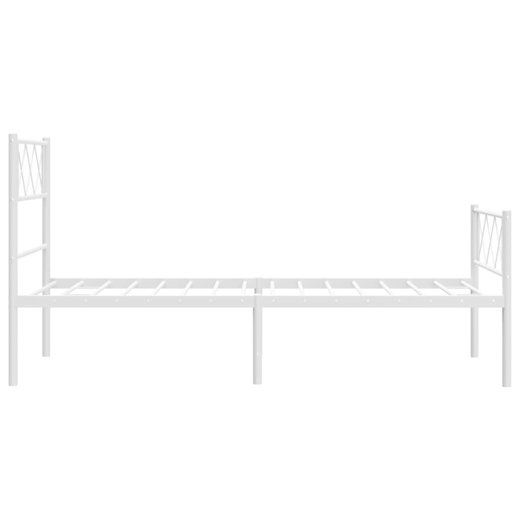 8721012191150_g_en_hd_4 vidaXL Metal Bed Frame without Mattress with Footboard White 90x190 cm - Image 6