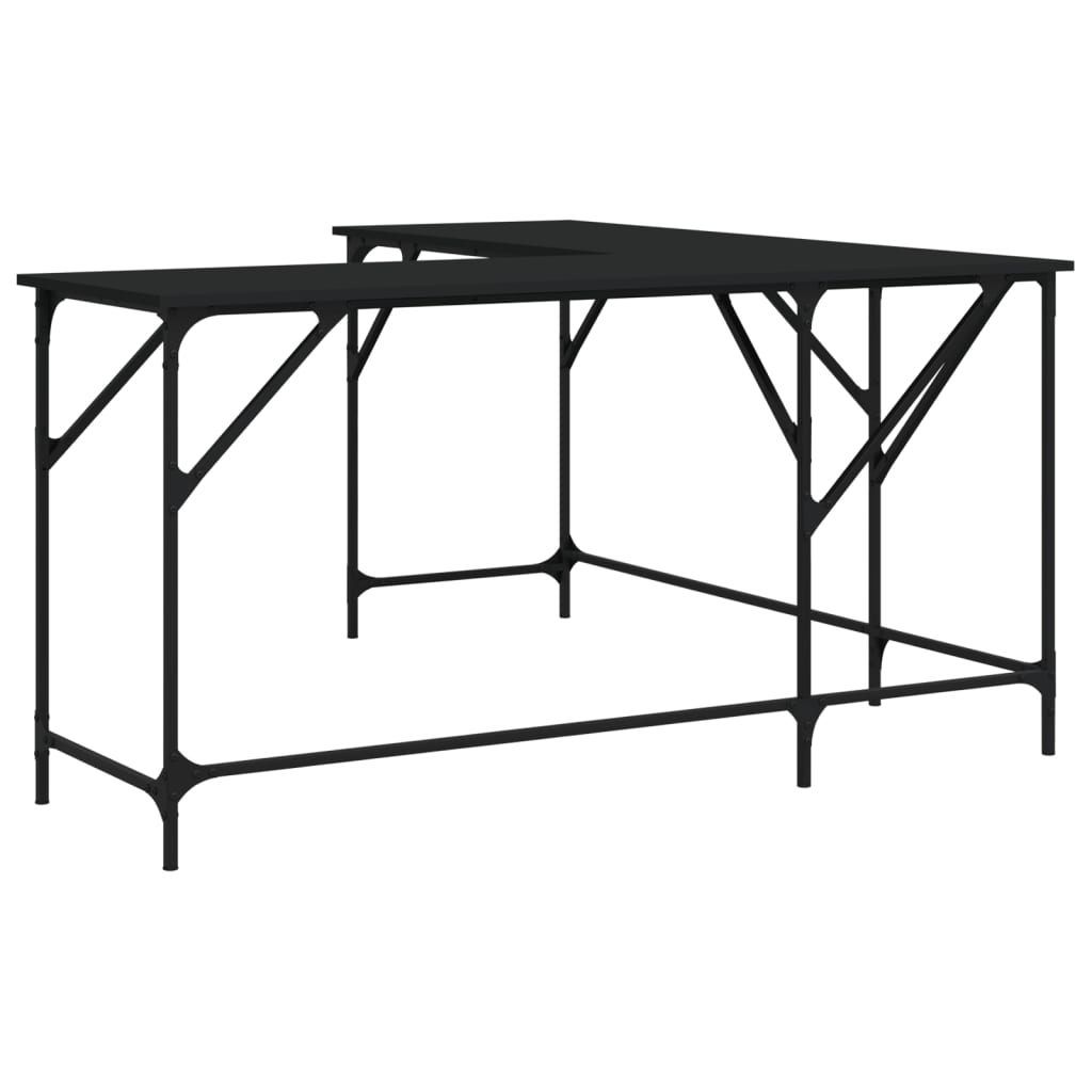 8721012193642_a_en_hd_1 vidaXL Desk Black 149x149x75 cm Engineered Wood - Image 2