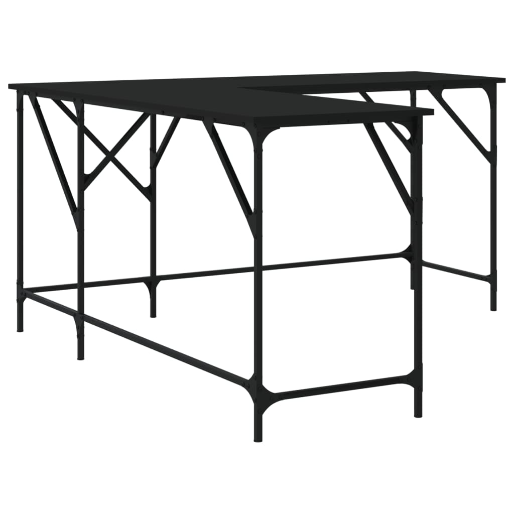 8721012193642_g_en_hd_4 vidaXL Desk Black 149x149x75 cm Engineered Wood - Image 7