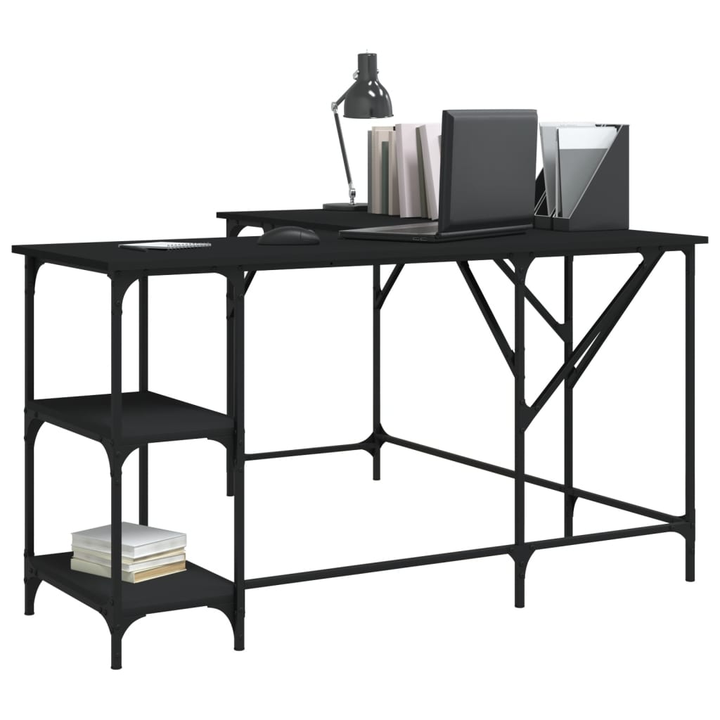 8721012193697_g_en_hd_1 vidaXL Desk Black 139x139x75 cm Engineered Wood - Image 4