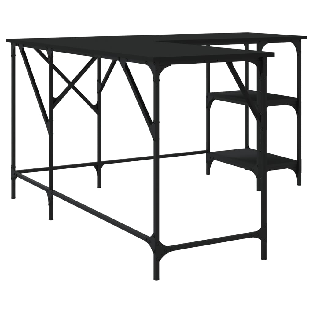 8721012193697_g_en_hd_4 vidaXL Desk Black 139x139x75 cm Engineered Wood - Image 7