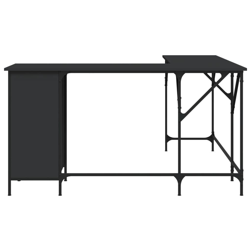 8721012193796_g_en_hd_2 vidaXL Desk Black 141x141x75 cm Engineered Wood - Image 5