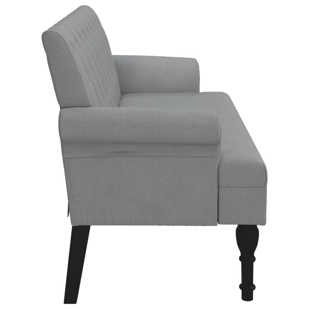 8721012198258_g_en_hd_2 vidaXL Bench with Backrest Light Grey 120x62x75.5 cm Fabric - Image 4