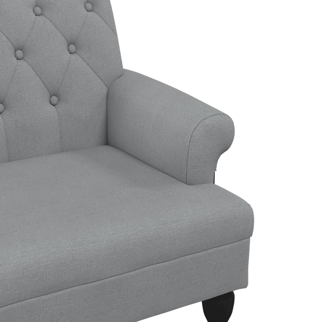8721012198258_g_en_hd_4 vidaXL Bench with Backrest Light Grey 120x62x75.5 cm Fabric - Image 6