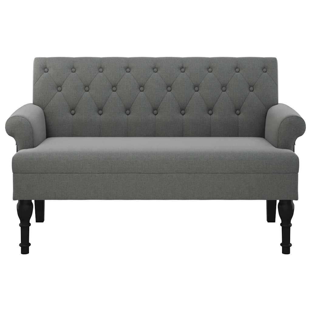8721012198265_g_en_hd_2 vidaXL Bench with Backrest Dark Grey 120x62x75.5 cm Fabric - Image 4