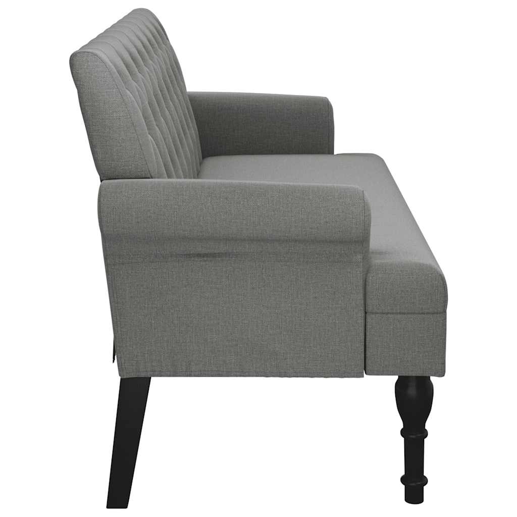 8721012198265_g_en_hd_3 vidaXL Bench with Backrest Dark Grey 120x62x75.5 cm Fabric - Image 5