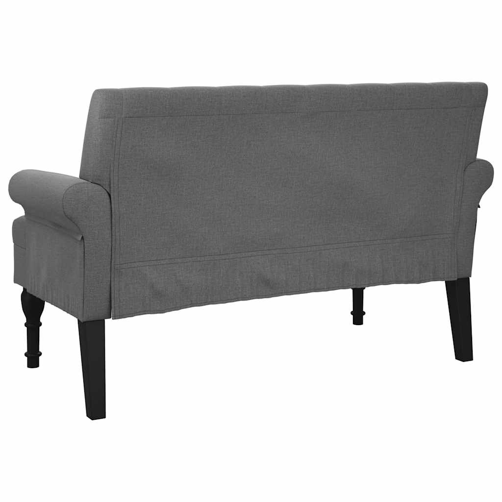 8721012198265_g_en_hd_4 vidaXL Bench with Backrest Dark Grey 120x62x75.5 cm Fabric - Image 6