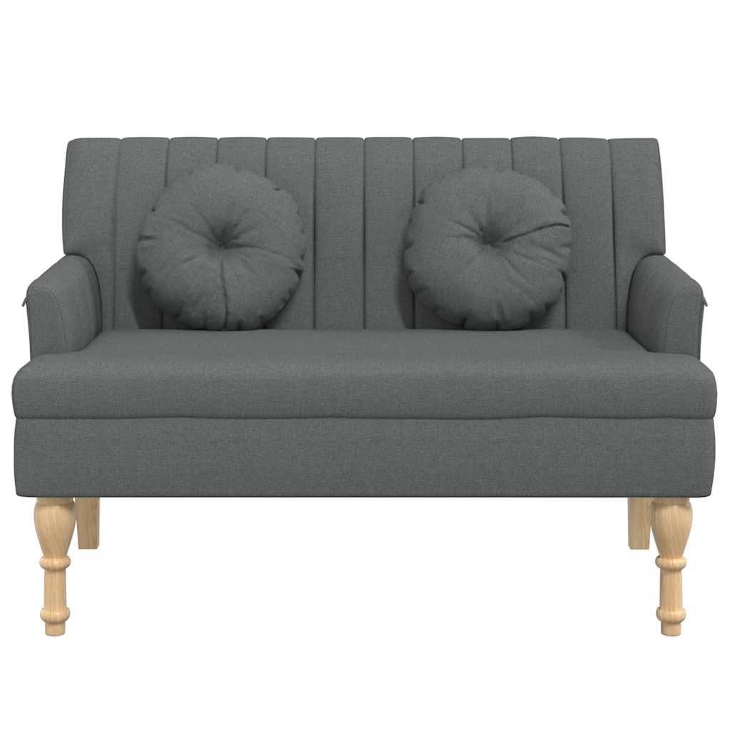 8721012198364_g_en_hd_2 vidaXL Bench with Cushions Dark Grey 113x64.5x75.5 cm Fabric - Image 4