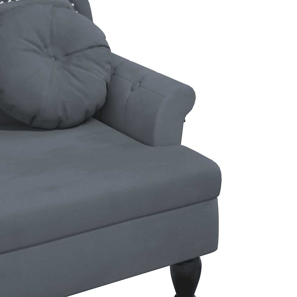 8721012198463_g_en_hd_5 vidaXL Bench with Cushions Dark Grey 120.5x65x75 cm Velvet - Image 7