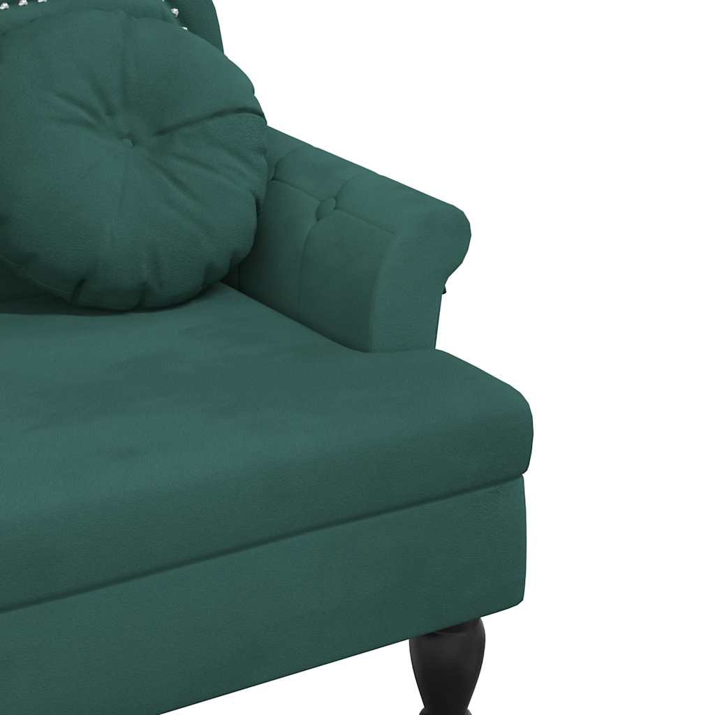 8721012198470_g_en_hd_5 vidaXL Bench with Cushions Dark Green 120.5x65x75 cm Velvet - Image 7