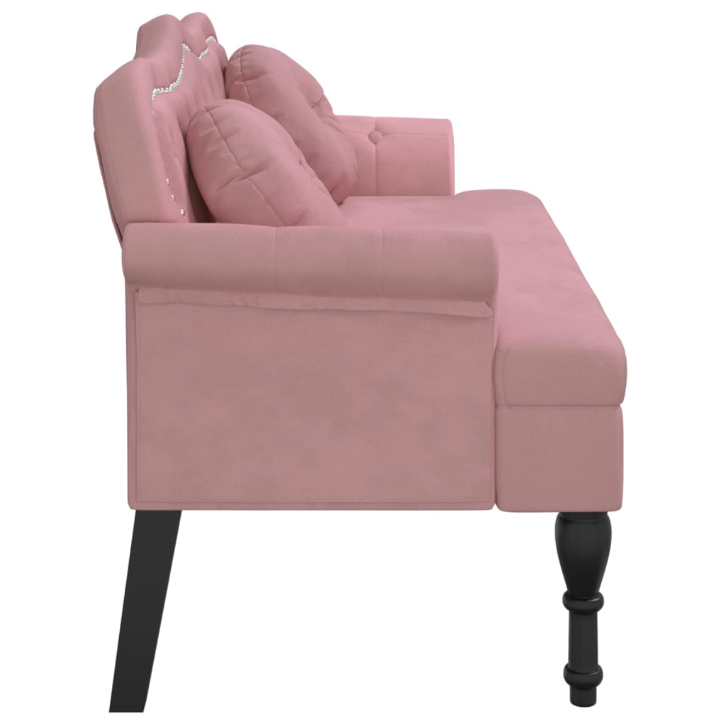 8721012198487_g_en_hd_2 vidaXL Bench with Cushions Pink 120.5x65x75 cm Velvet - Image 4