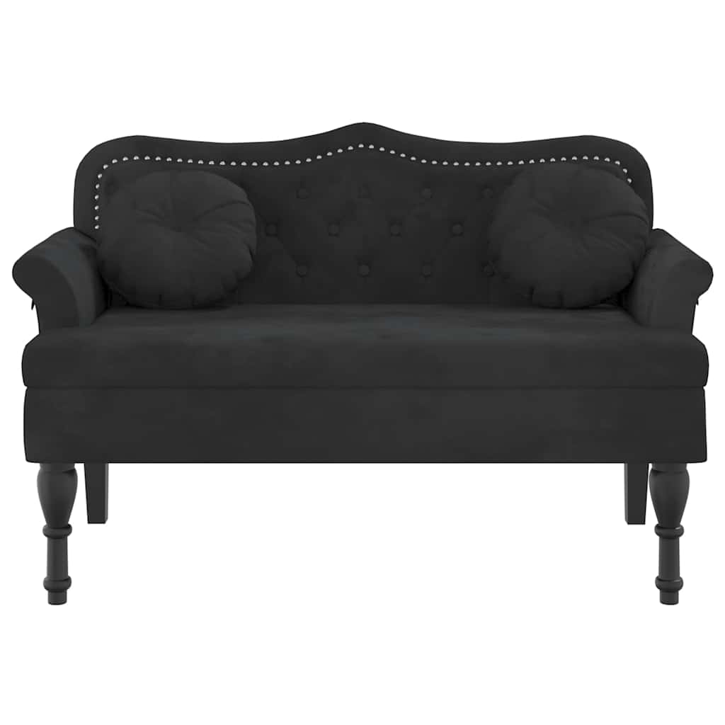 8721012198500_g_en_hd_1 vidaXL Bench with Cushions Black 120.5x65x75 cm Velvet - Image 3