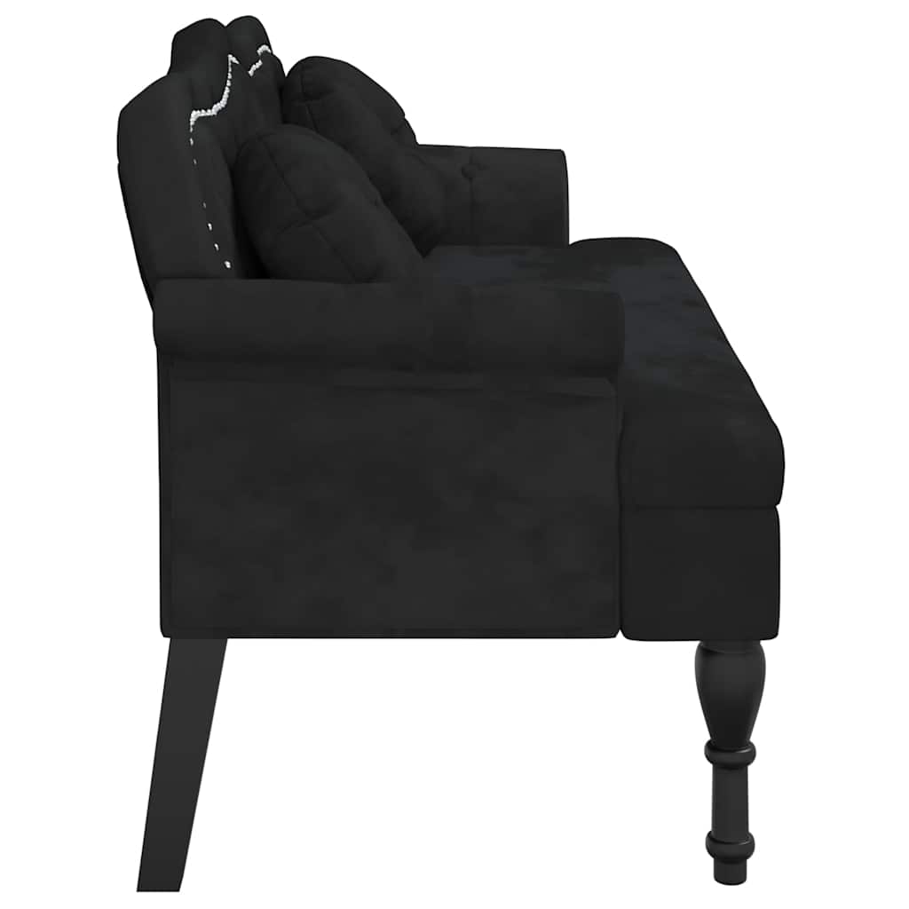 8721012198500_g_en_hd_2 vidaXL Bench with Cushions Black 120.5x65x75 cm Velvet - Image 4