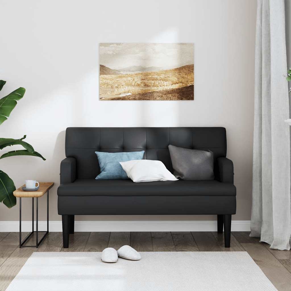 8721012198586_g_en_hd_1 vidaXL Bench with Backrest Black 112x65.5x75 cm Faux Leather - Image 3
