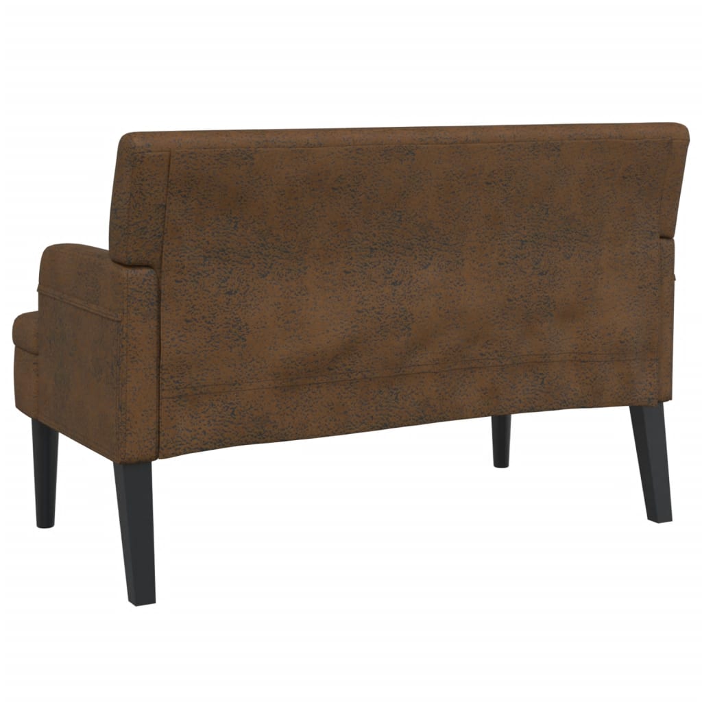8721012198609_g_en_hd_3 vidaXL Bench with Backrest Brown 112x65.5x75 cm Faux Suede Leather - Image 5