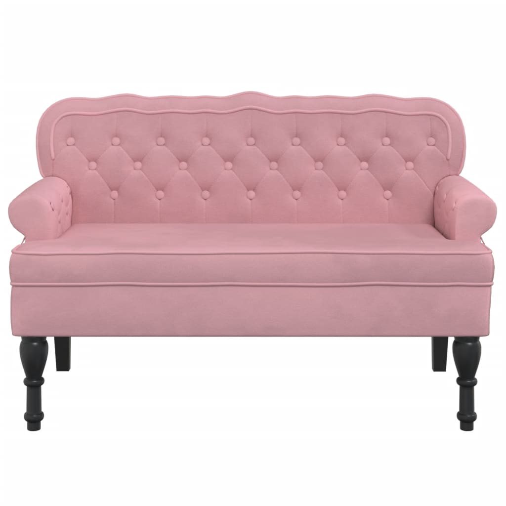 8721012198647_g_en_hd_1 vidaXL Bench with Backrest Pink 119.5x64.5x75 cm Velvet - Image 3