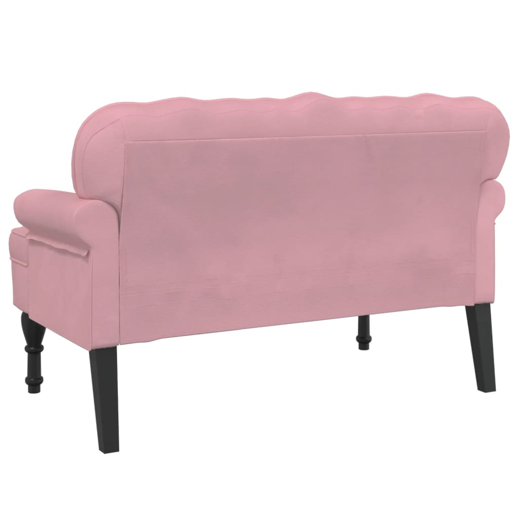 8721012198647_g_en_hd_3 vidaXL Bench with Backrest Pink 119.5x64.5x75 cm Velvet - Image 5