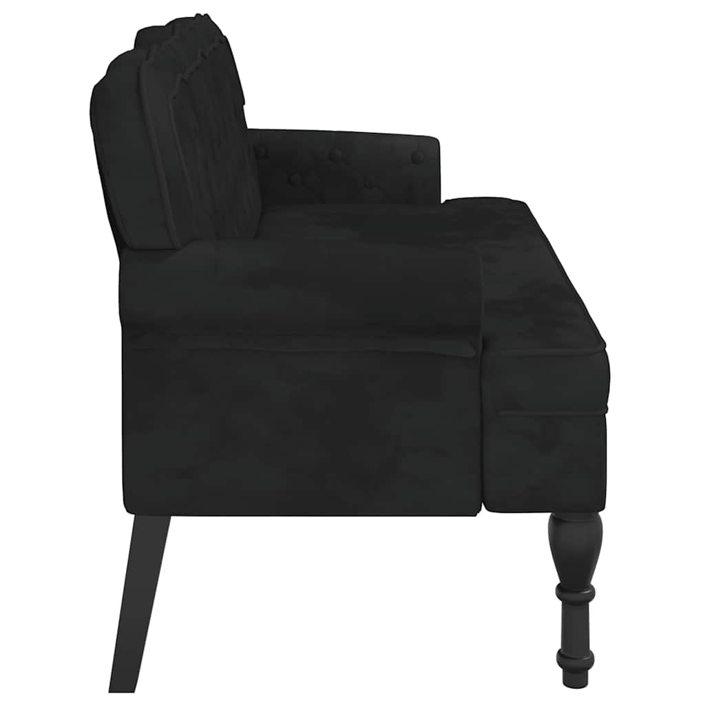8721012198661_g_en_hd_3 vidaXL Bench with Backrest Black 119.5x64.5x75 cm Velvet - Image 5