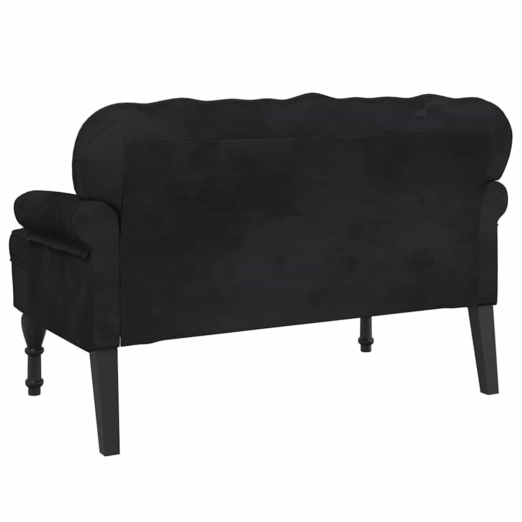 8721012198661_g_en_hd_4 vidaXL Bench with Backrest Black 119.5x64.5x75 cm Velvet - Image 6