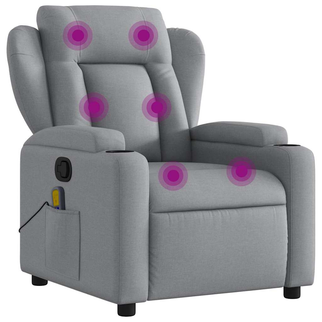 8721012200616_a_en_hd_1 vidaXL Massage Recliner Chair Light Grey Fabric - Image 2