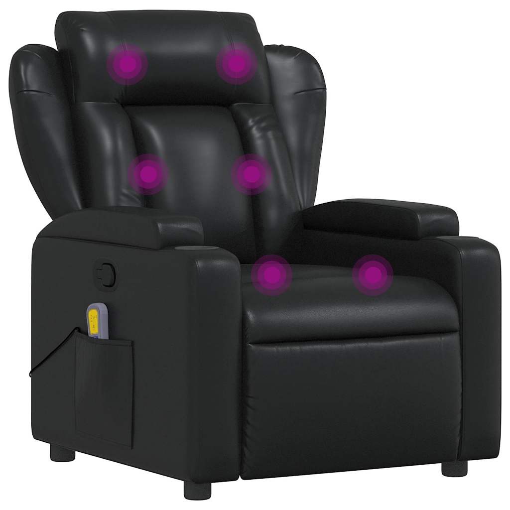 8721012200807_a_en_hd_1 vidaXL Massage Recliner Chair Black Faux Leather - Image 2