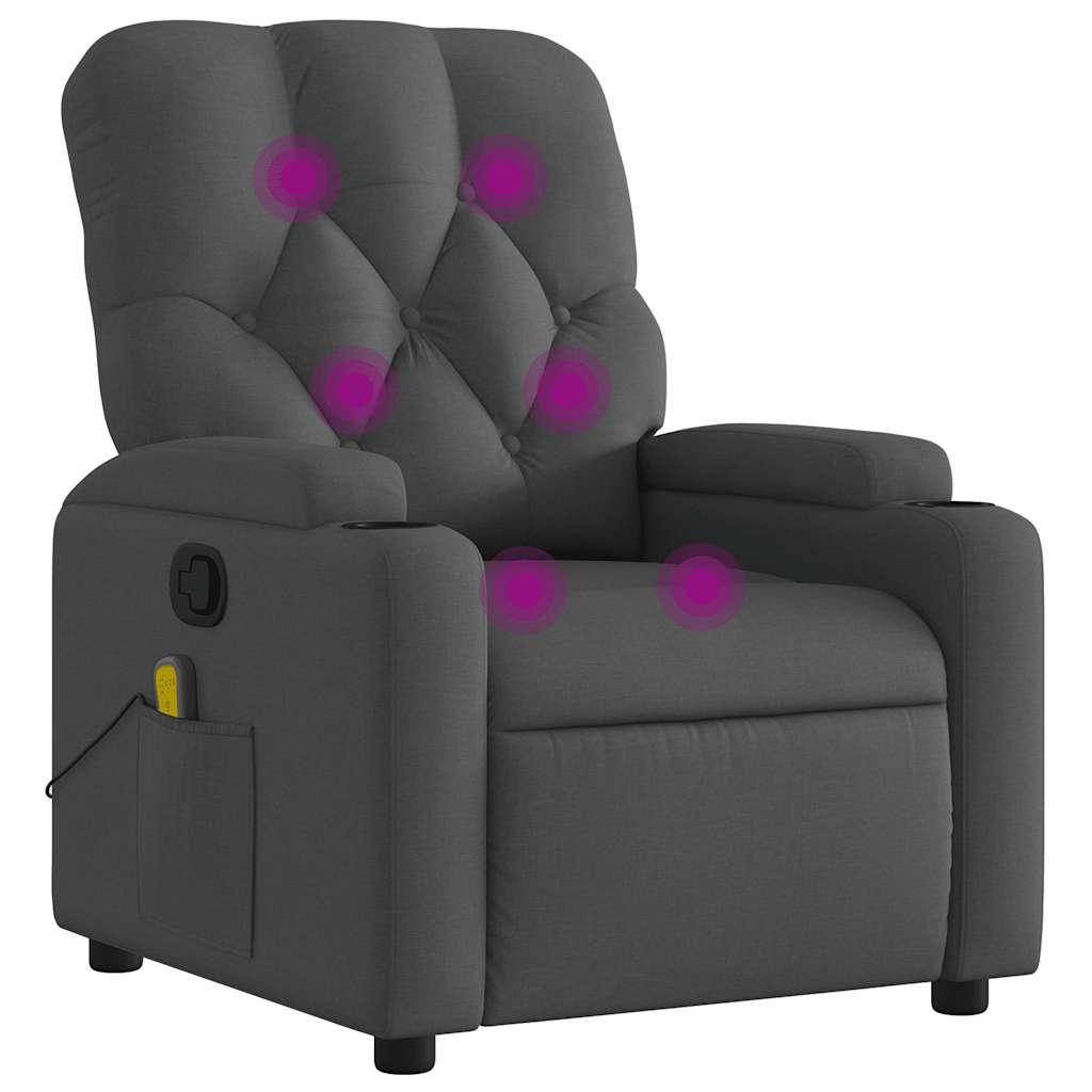 8721012201385_a_en_hd_1 vidaXL Massage Recliner Chair Dark Grey Fabric - Image 2