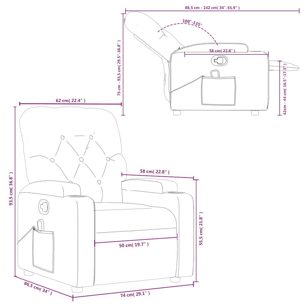 8721012201385_g_en_hd_11 vidaXL Massage Recliner Chair Dark Grey Fabric - Image 13