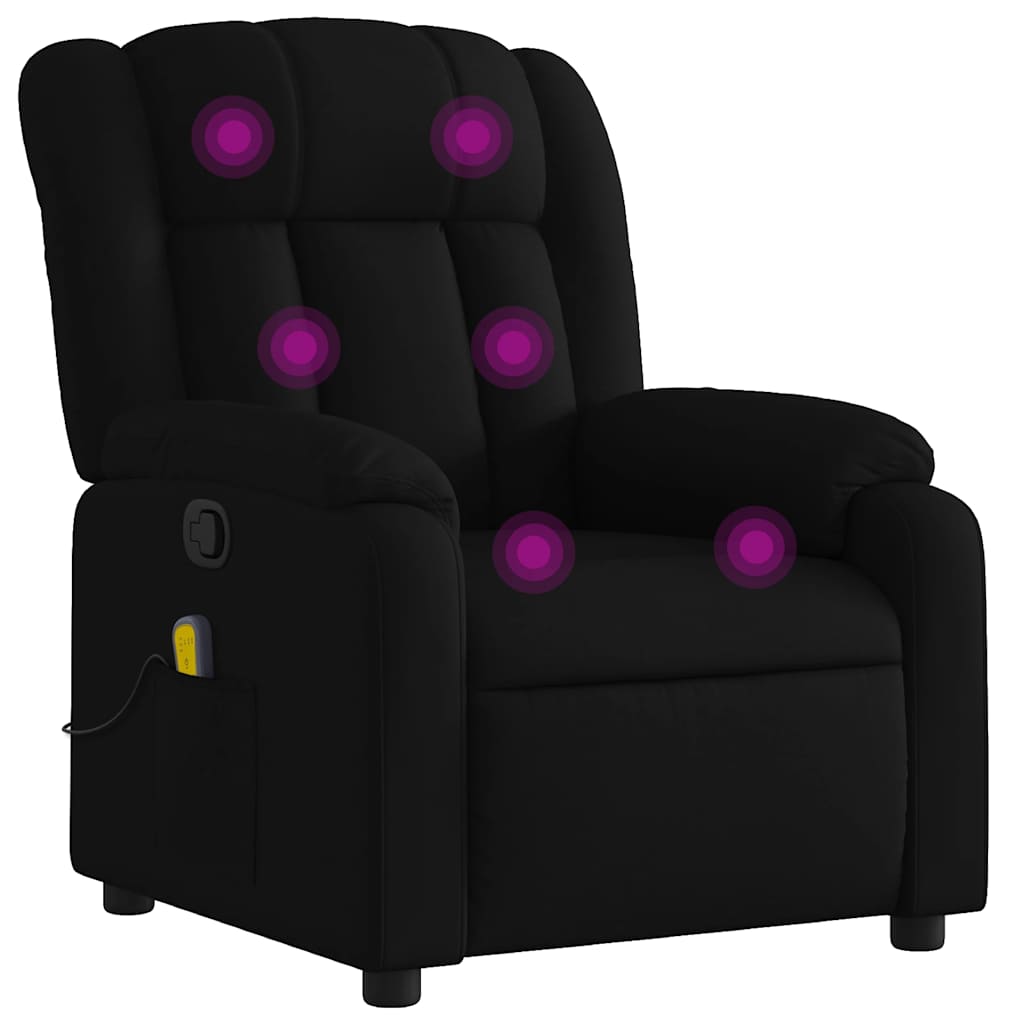 8721012203419_a_en_hd_1 vidaXL Massage Recliner Chair Black Fabric - Image 2